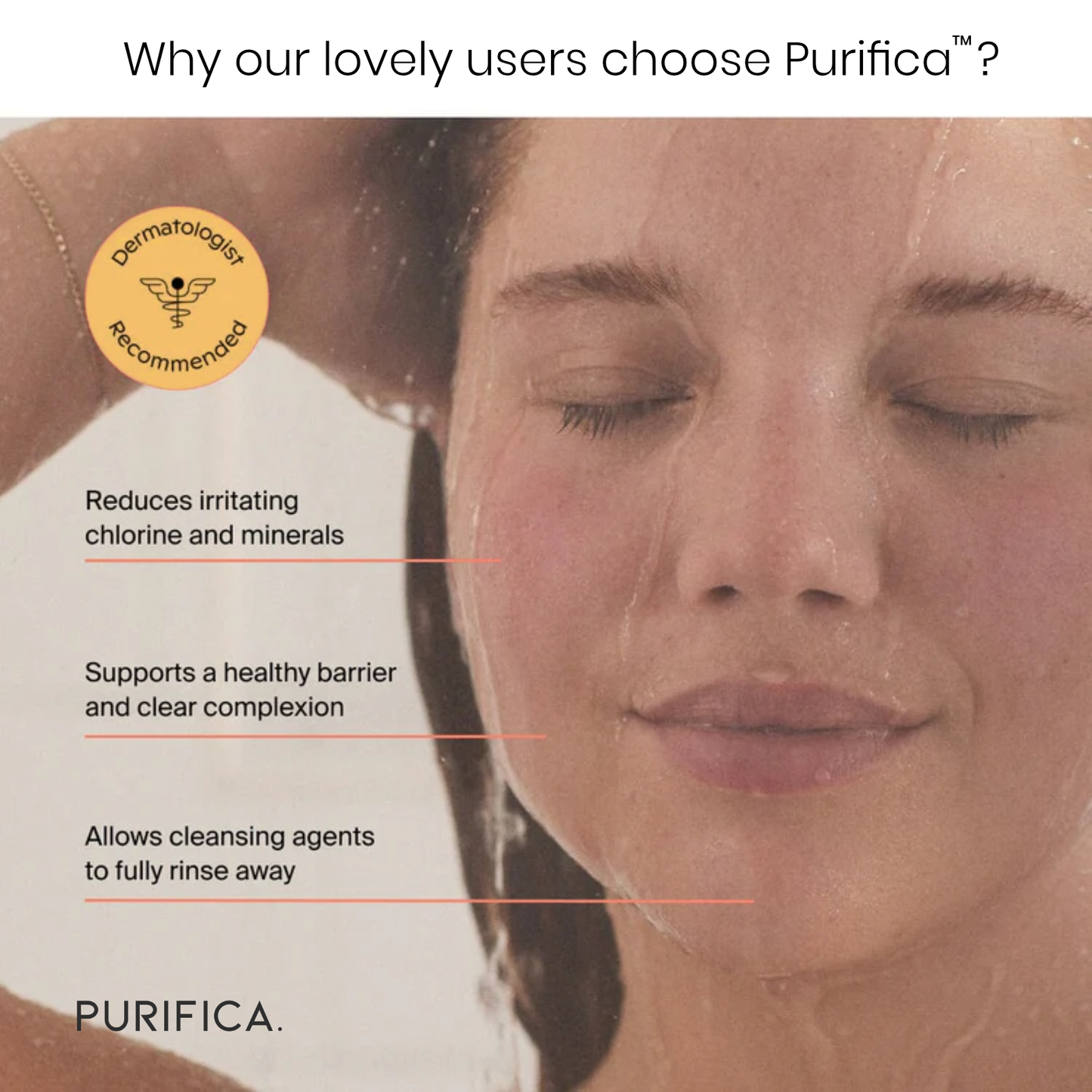 Purifica™ 4-in-1 Spa Shower Filter & Scalp Massager